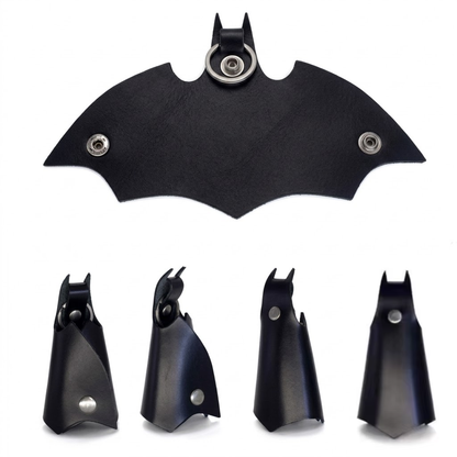Premium Dark Knight Leather Keychain