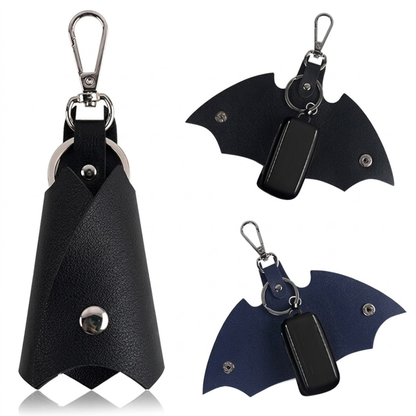 Premium Dark Knight Leather Keychain